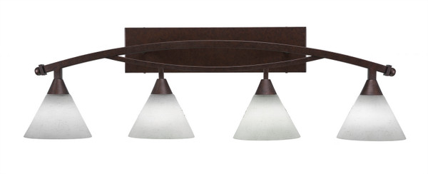 Toltec Lighting - 174-BRZ-312 - Four Light Bath Bar - Bow - Bronze