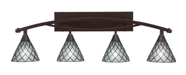 Toltec Lighting - 174-BRZ-9185 - Four Light Bath Bar - Bow - Bronze