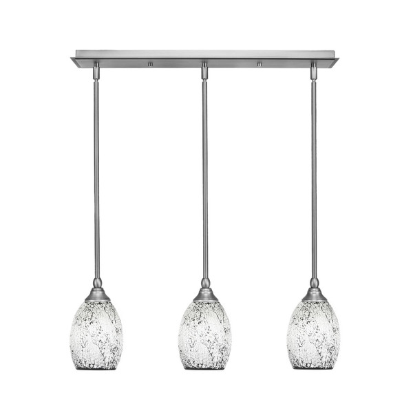 Toltec Lighting - 25-BN-4165 - Three Light Linear Pendalier - Any - Brushed Nickel