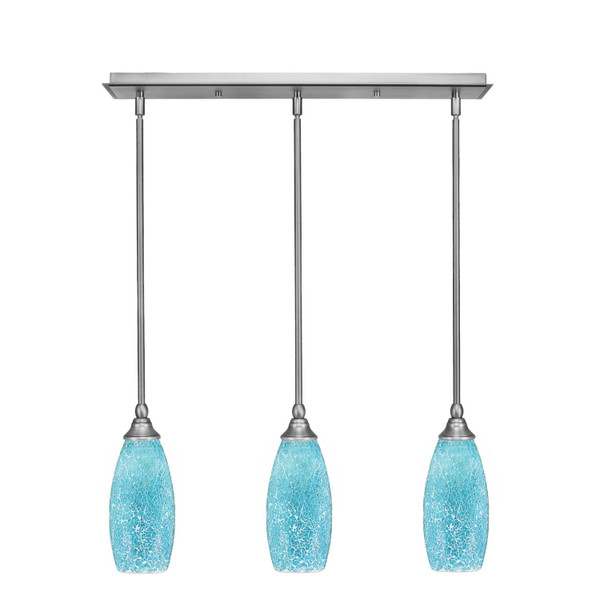 Toltec Lighting - 25-BN-5065 - Three Light Linear Pendalier - Any - Brushed Nickel