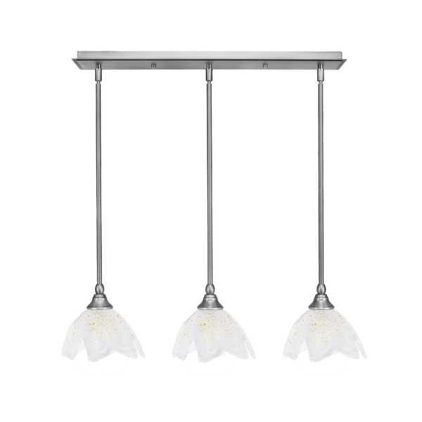 Toltec Lighting - 25-BN-755 - Three Light Linear Pendalier - Any - Brushed Nickel