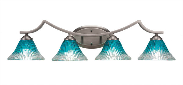 Toltec Lighting - 554-GP-458 - Four Light Bath Bar - Zilo - Graphite