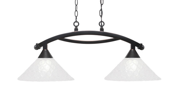 Toltec Lighting - 872-BC-441 - Two Light Island Pendant - Bow - Black Copper