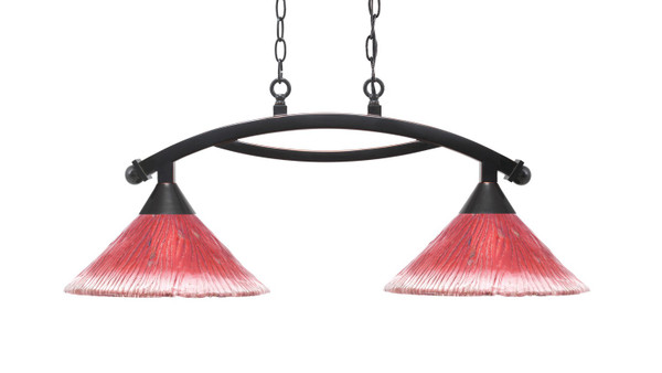 Toltec Lighting - 872-BC-706 - Two Light Island Pendant - Bow - Black Copper