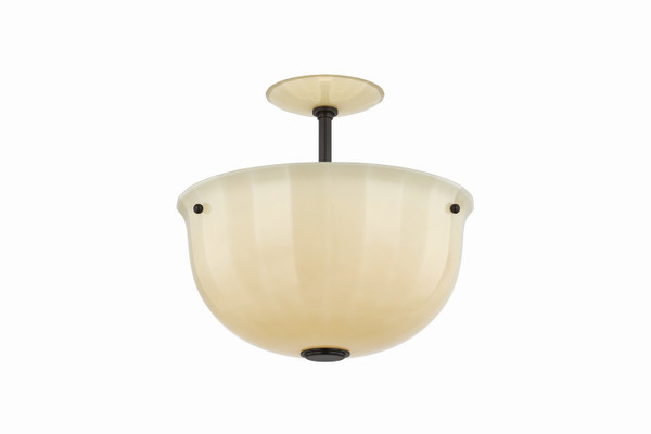 Hudson Valley - 3115-DB - One Light Semi Flush Mount - Nevins - Distressed Bronze