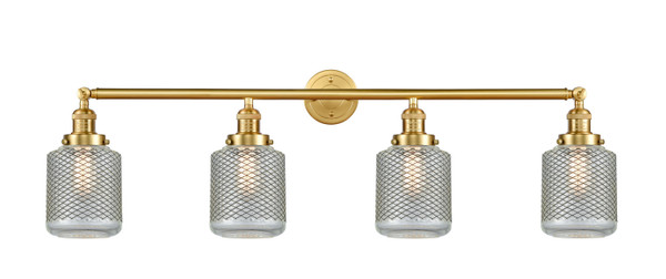 Innovations - 215-SG-G262 - Four Light Bath Vanity - Franklin Restoration - Satin Gold