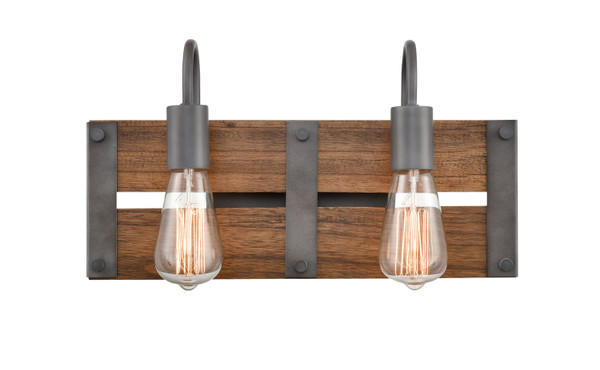 Innovations - 435-2W-AG - Two Light Bath Vanity - Austin - Aged Gun Metal