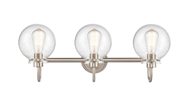 Innovations - 437-3W-SN-SDY - Three Light Bath Vanity - Satin Nickel