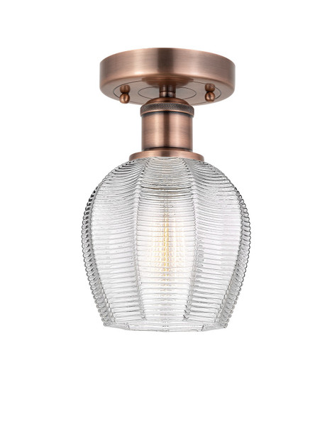 Innovations - 616-1F-AC-G462-6 - One Light Semi-Flush Mount - Edison - Antique Copper