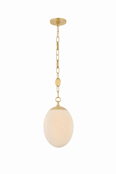 Mitzi - H1146701S-AGB - One Light Pendant - Nell - Aged Brass