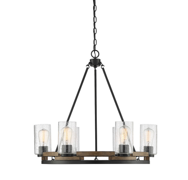 Lighting One E - V6-L1-7600-6-185 - Six Light Chandelier - Lynwood - Lodge