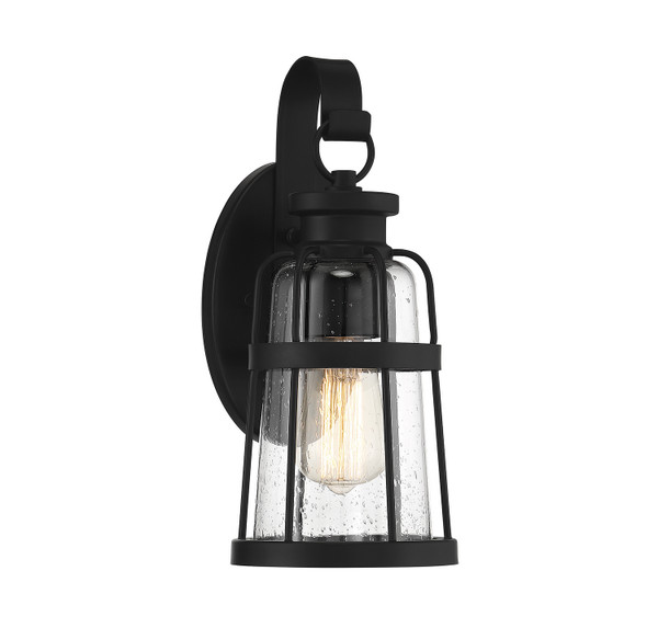 Lighting One E - V6-L5-2940-BK - One Light Outdoor Wall Lantern - Quinton - Matte Black