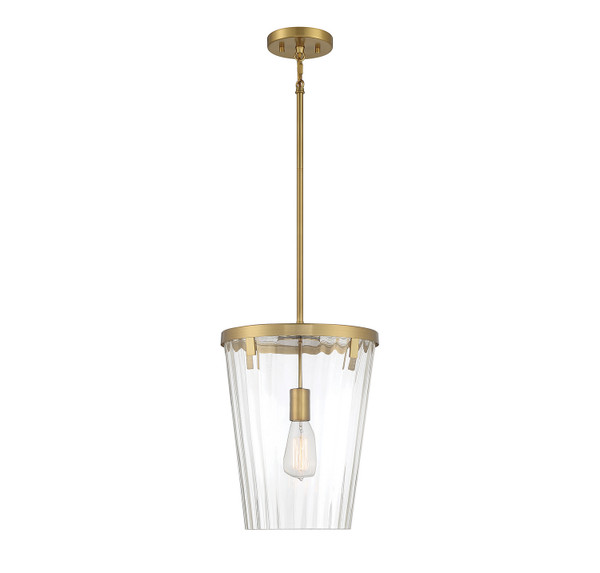 Lighting One E - V6-L7-2322-1-322 - One Light Pendant - Dimond - Warm Brass