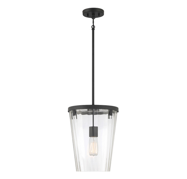 Lighting One E - V6-L7-2322-1-89 - One Light Pendant - Dimond - Matte Black