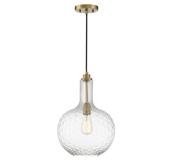 Lighting One E - V6-L7-2930-1-322 - One Light Pendant - Kantor - Warm Brass