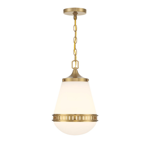 Lighting One E - V6-L7-7950-1-322 - One Light Pendant - Endura - Warm Brass