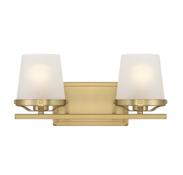 Lighting One E - V6-L8-5250-2-322 - Two Light Bathroom Vanity - Klein - Warm Brass