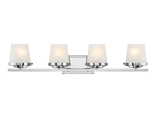 Lighting One E - V6-L8-5250-4-11 - Four Light Bathroom Vanity - Klein - Polished Chrome