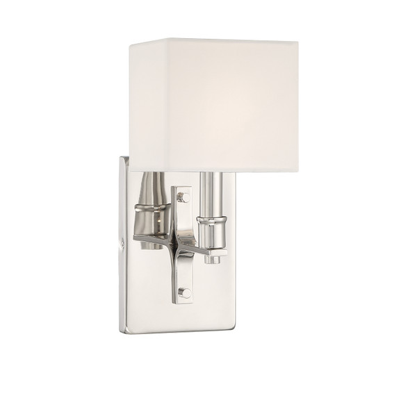 Lighting One E - V6-L9-8550-1-109 - One Light Wall Sconce - Collins - Polished Nickel
