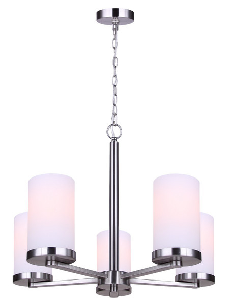 Canarm - ICH1234A05BN-FO - Five Light Chandelier - Britton - Brushed Nickel