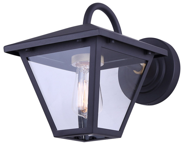 Canarm - IOL764BKG - One Light Outdoor Wall Lantern - Ira - Sand Black