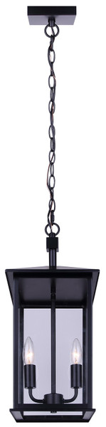 Canarm - IOL769BK - Two Light Outdoor Pendant - Rossland - Matte Black