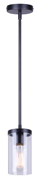Canarm - IPL1234A01BK - One Light Pendant - Britton - Matte Black