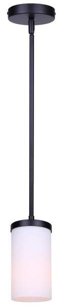 Canarm - IPL1234A01BK-FO - One Light Pendant - Britton - Matte Black