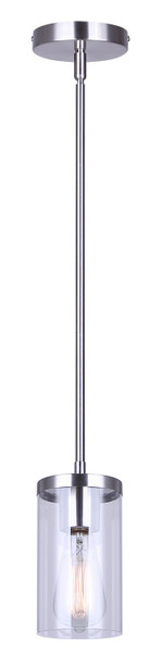 Canarm - IPL1234A01BN - One Light Pendant - Britton - Brushed Nickel