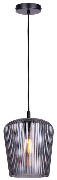 Canarm - IPL1249A01BK-SR - One Light Pendant - Leandro - Matte Black