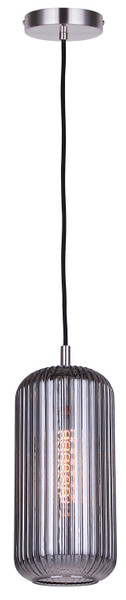 Canarm - IPL1250A01BN-SR - One Light Pendant - Malek - Brushed Nickel
