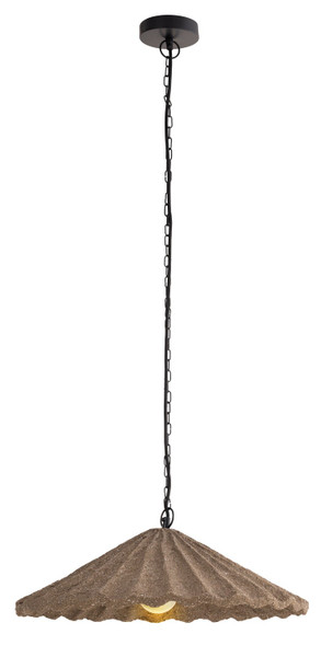 Canarm - IPL2245B01NC - One Light Pendant - Rome - Cement And Natural Fibres