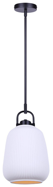 Canarm - IPL2263B01BK - One Light Pendant - Kaslo - Matte Black