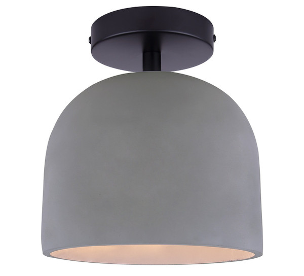 Canarm - ISF729B01BK-GY - One Light Semi-Flushmount - Jack - Matte Black