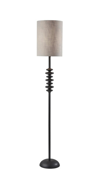 Adesso Home - 1606-01 - Floor Lamp - Beatrice - Matte Black Polyresin