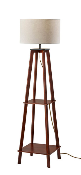 Adesso Home - 3056-15 - Floor Lamp - Kirby - Walnut Wood