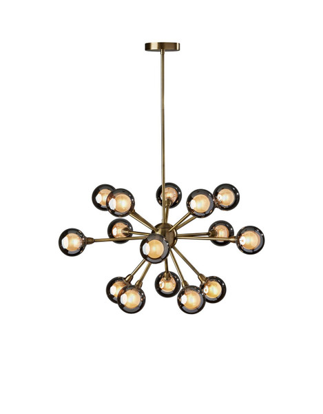 Adesso Home - 3585-21 - LED Chandelier - Starling - Antique Brass