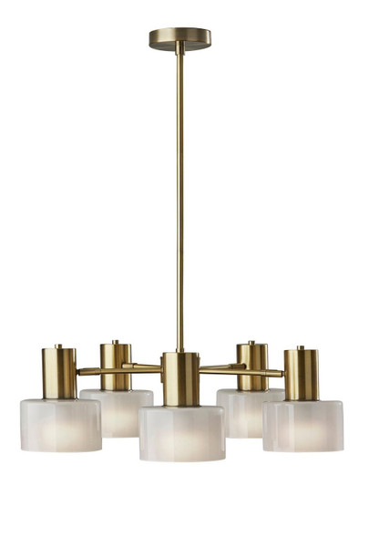Adesso Home - 3938-21 - Five Light Chandelier - Rhodes - Antique Brass