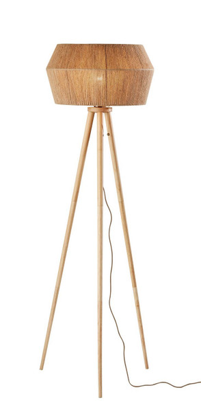 Adesso Home - 3960-12 - Floor Lamp - Montana - Natural Wood