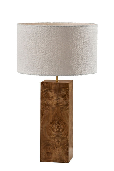 Adesso Home - 4346-15 - Table Lamp - Frederick - Burled Wood W. Antique Brass