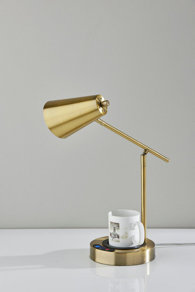 Adesso Home - SL3729-21 - Desk Lamp - Cup Warming - Antique Brass