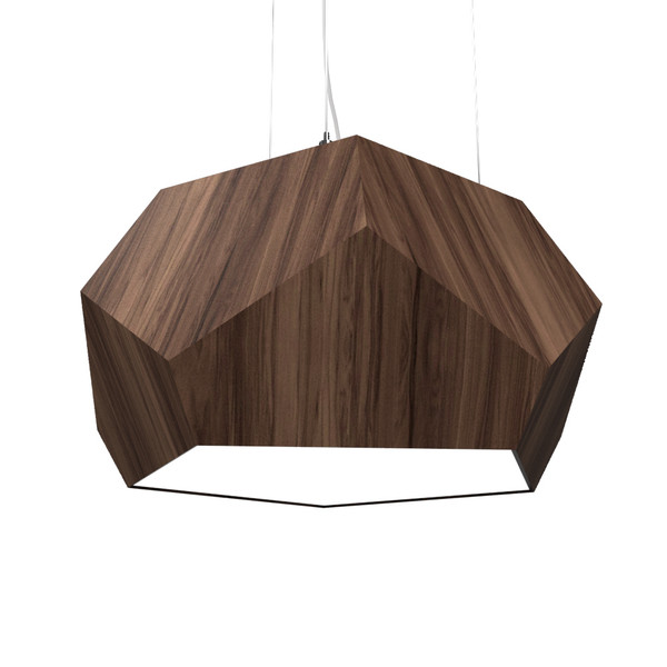 Accord Lighting - 1226.18 - Two Light Pendant - Facet - American Walnut