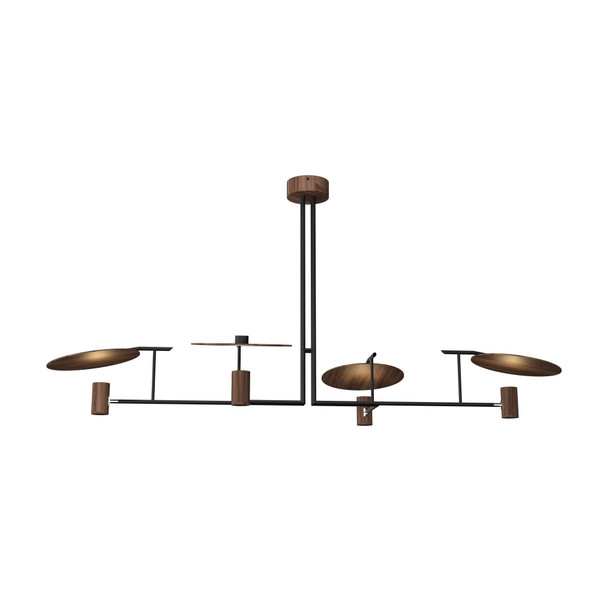 Accord Lighting - 1420.18 - Two Light Pendant - Dot - American Walnut