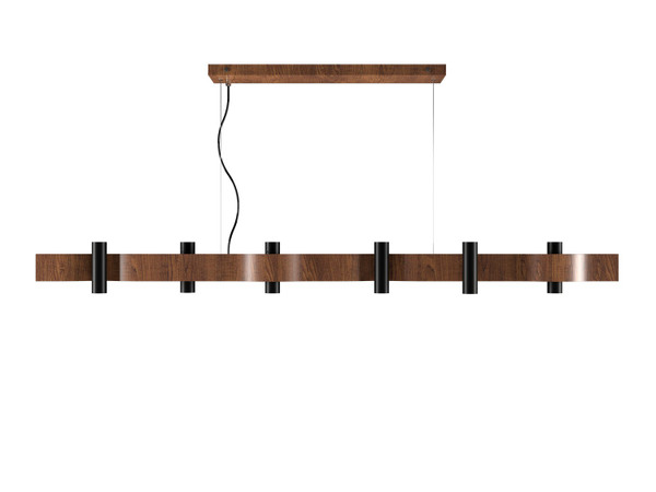 Accord Lighting - 1501.06 - 16 Light Pendant - Flow - Imbuia
