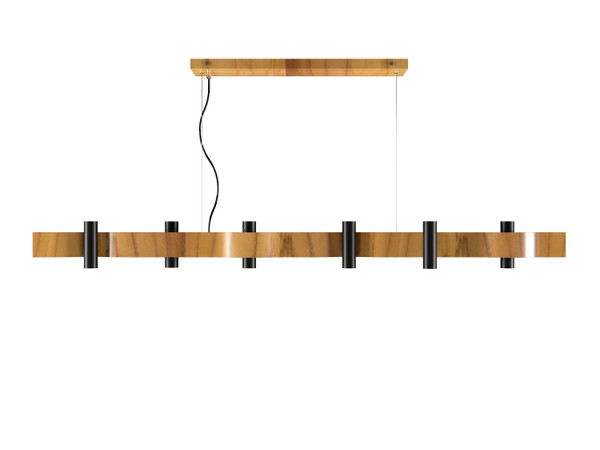 Accord Lighting - 1501.12 - 16 Light Pendant - Flow - Teak
