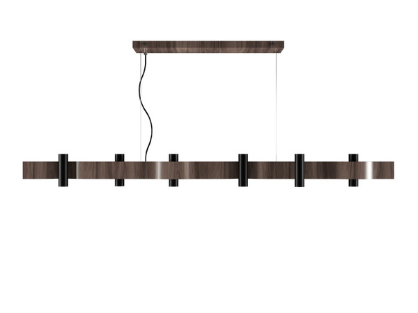 Accord Lighting - 1501.18 - 16 Light Pendant - Flow - American Walnut