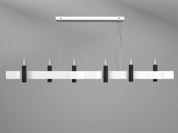 Accord Lighting - 1518.47 - Six Light Pendant - Flow - Organic White