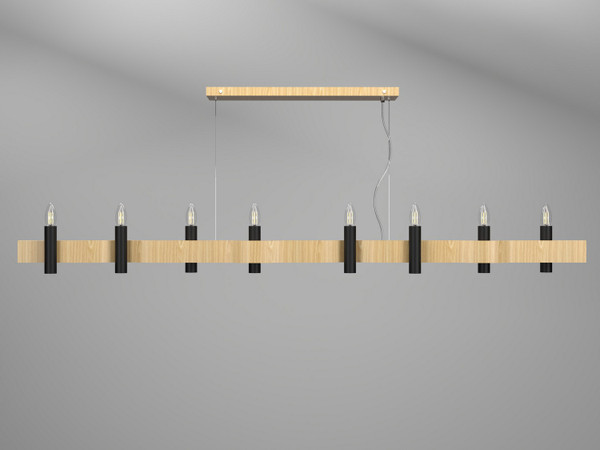 Accord Lighting - 1524.45 - Eight Light Pendant - Flow - Sand