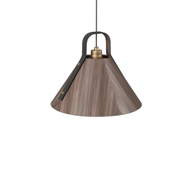 Accord Lighting - 1528.18 - One Light Pendant - Strap - American Walnut