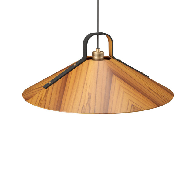 Accord Lighting - 1529.12 - One Light Pendant - Strap - Teak